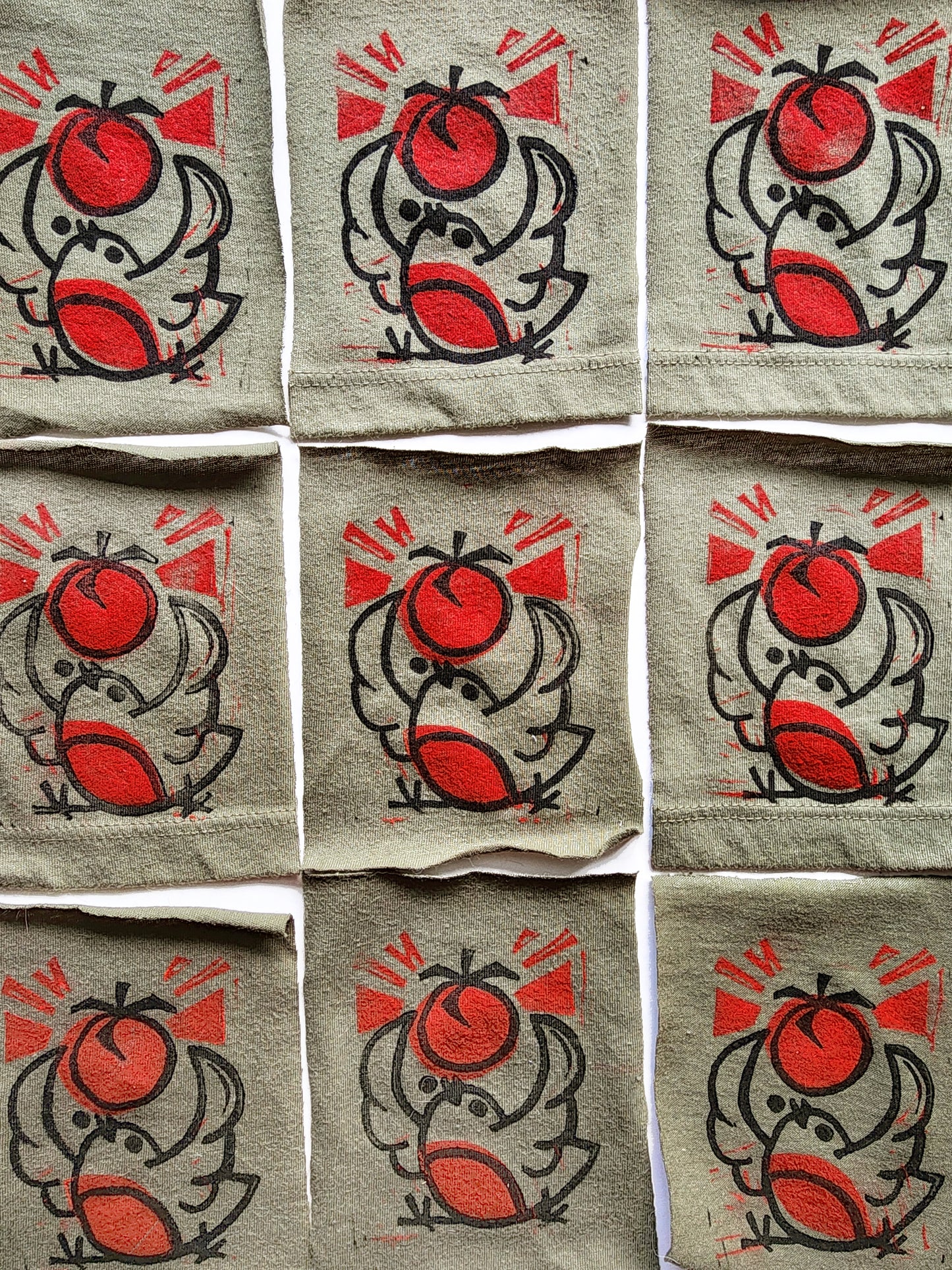 "Praise Be the Tomato" Fabric Patch