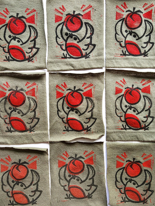 "Praise Be the Tomato" Fabric Patch